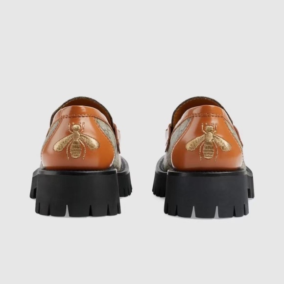 New in box Gucci GG lug sole loafers with horse-bit hardware details - Picture 4 of 6